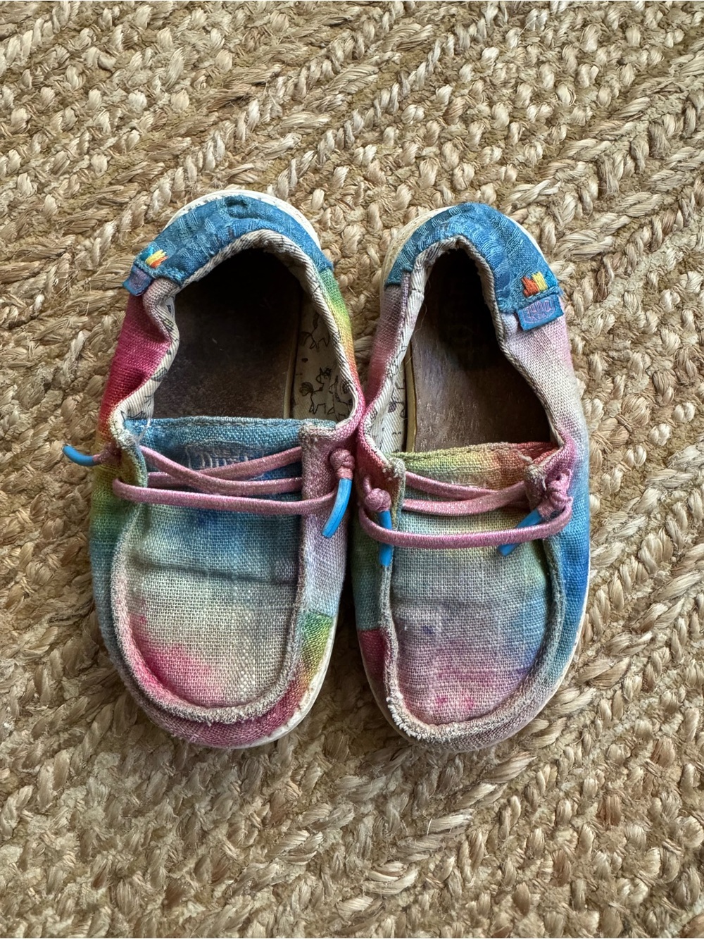 Girls, rainbow tie-dye hey dudes